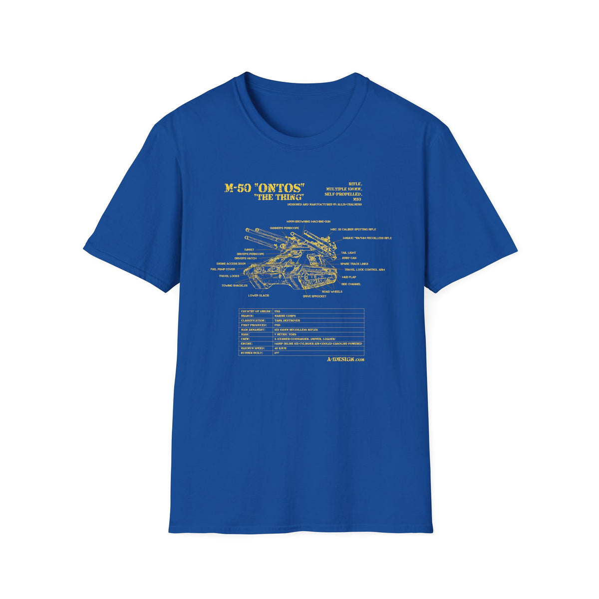 M50 Ontos Schematic T-Shirt