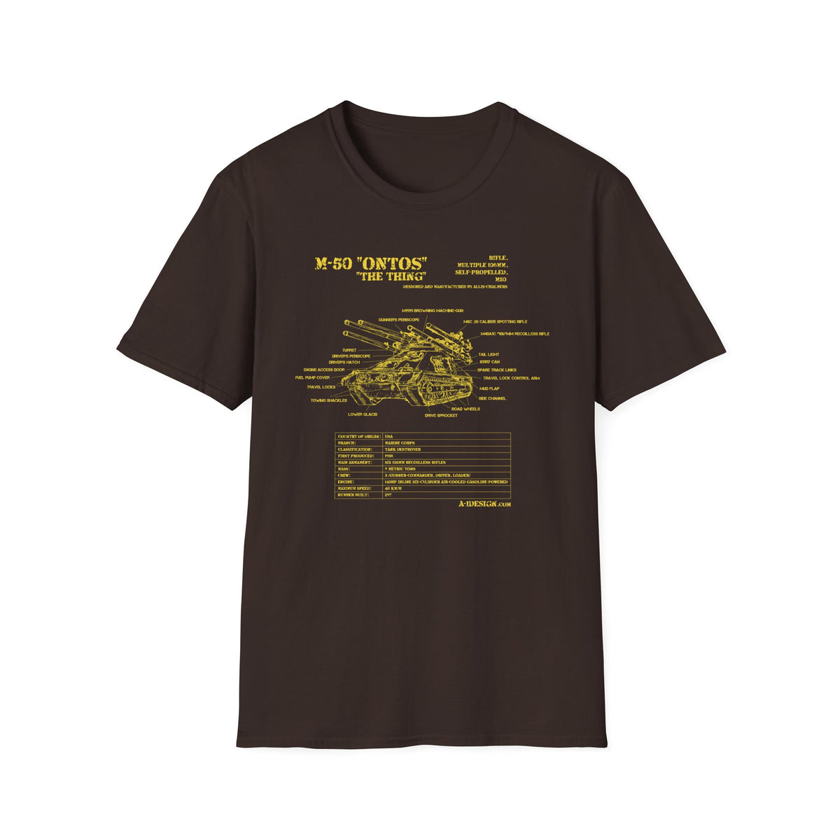 M50 Ontos Schematic T-Shirt