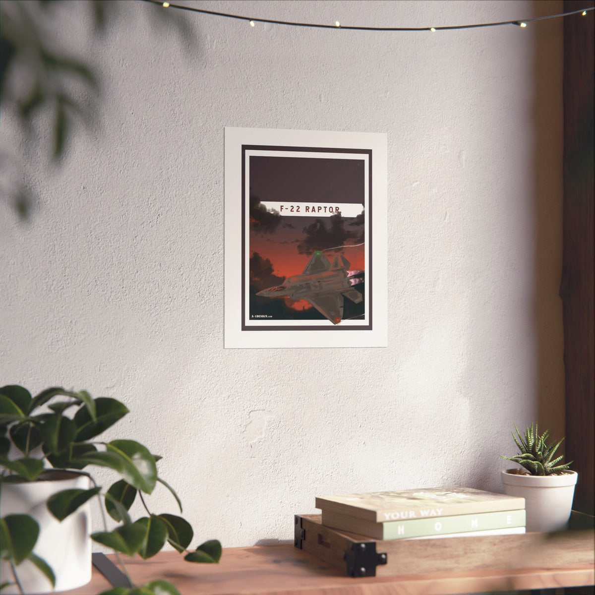 F-22 Raptor Matte Vertical Poster