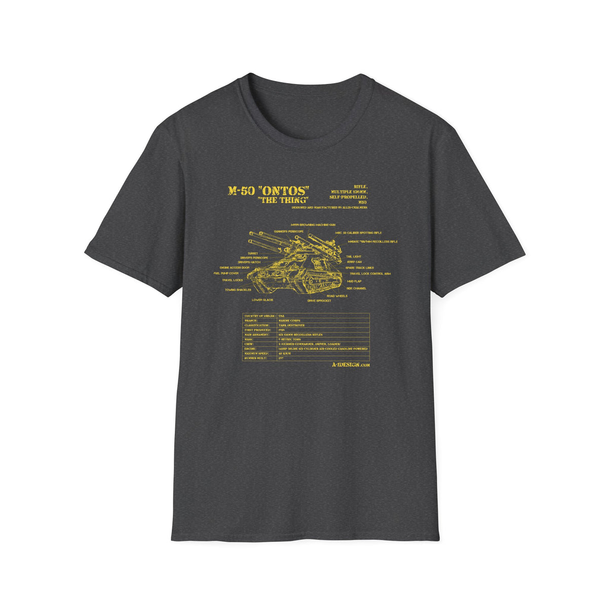 M50 Ontos Schematic T-Shirt