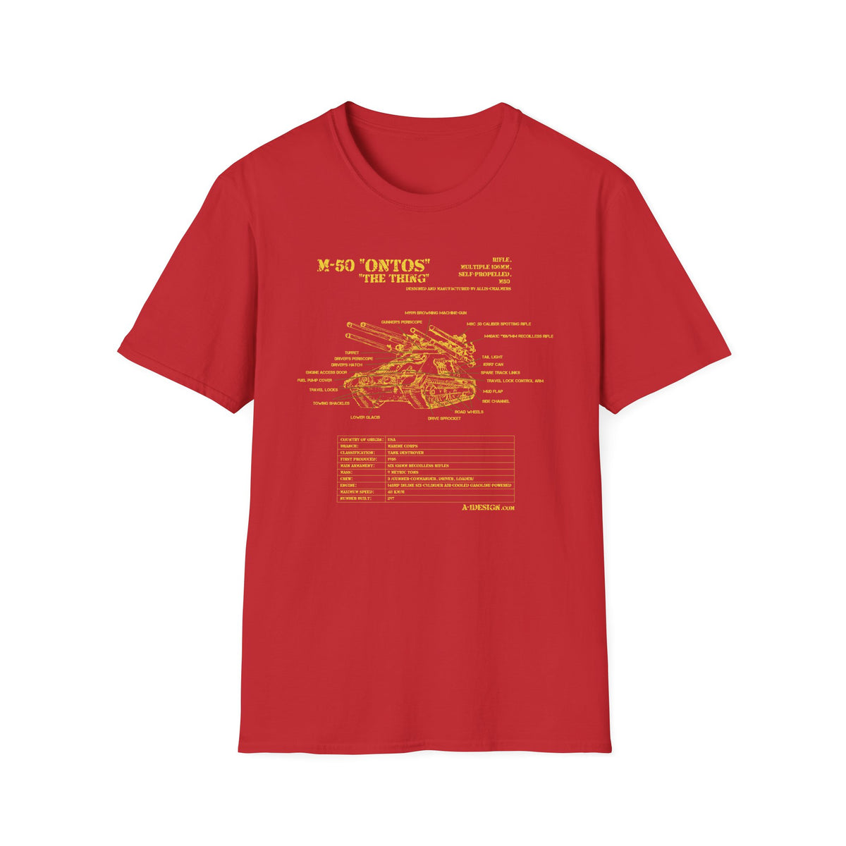 M50 Ontos Schematic T-Shirt